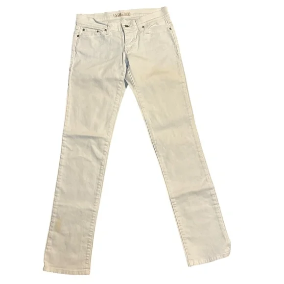 Flying Monkey Low Rise Straight Leg Jeans - White - Size 28 - Picture 1 of 5